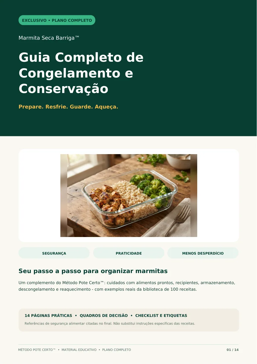 Capa real do Guia de Congelamento e Conservação